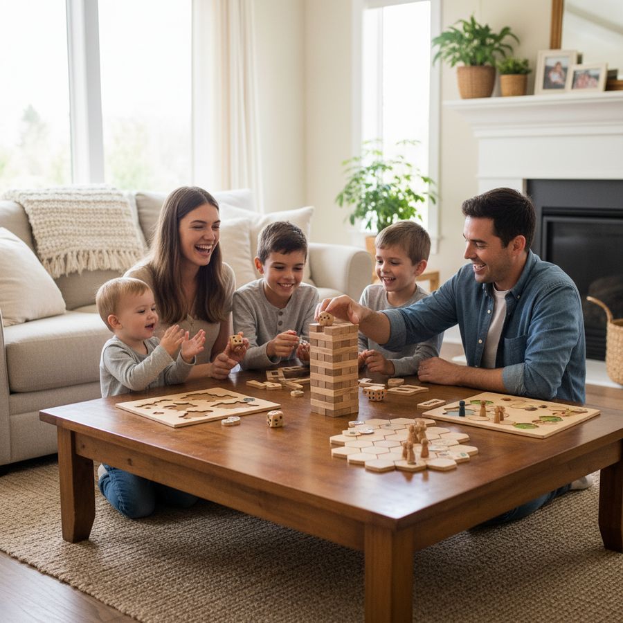Houten gezelschapsspelen