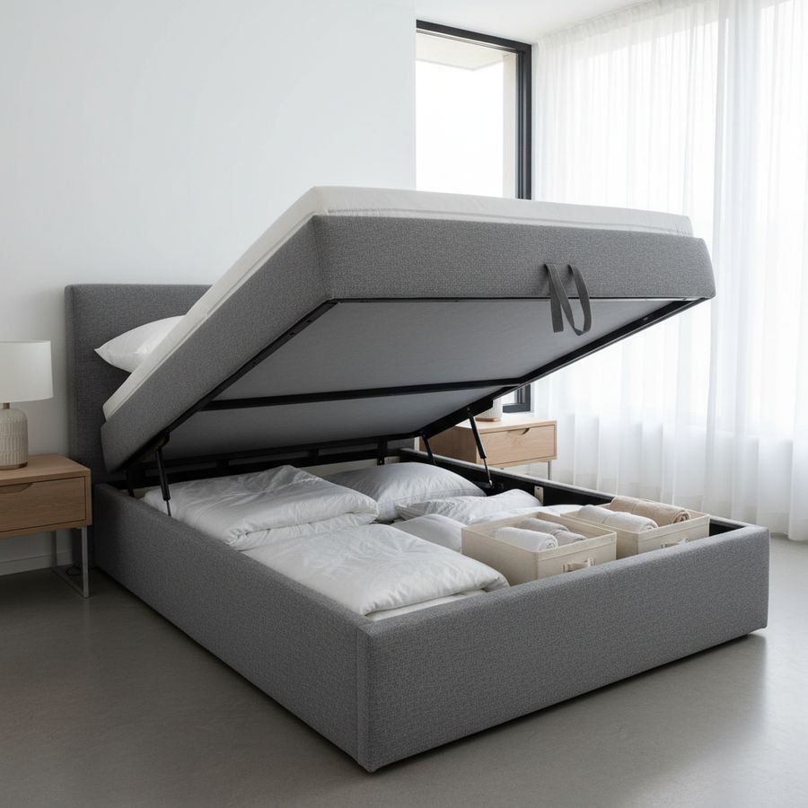 Ottoman Beds Vs Traditional Divan: Which Offers Better Storage? 2 Generated Image