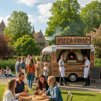 Mobiele pizza catering voor feesten in groot-antwerpen