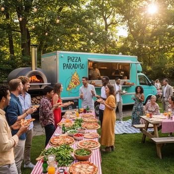 Hoe organiseer je een succesvol pizzafeest met een foodtruck
